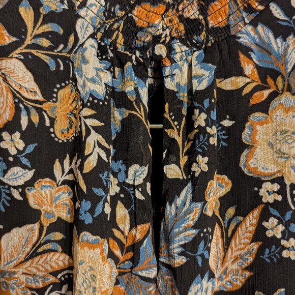 Express Floral Pattern Ruffled Mini Dress - Picture 6 of 6